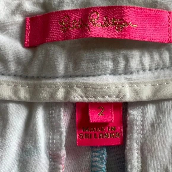 Lilly Pulitzer Floral Print Shorts with Belt - Picture 3 of 8